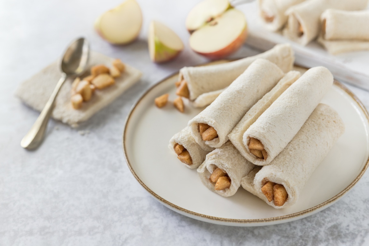 rollitos de pan de molde