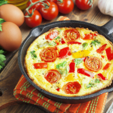 Tortilla francesa en sartén