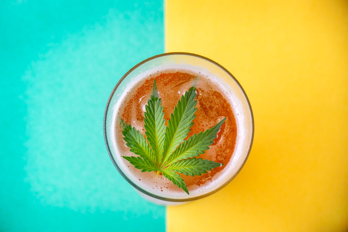 cerveza con marihuana cannabis