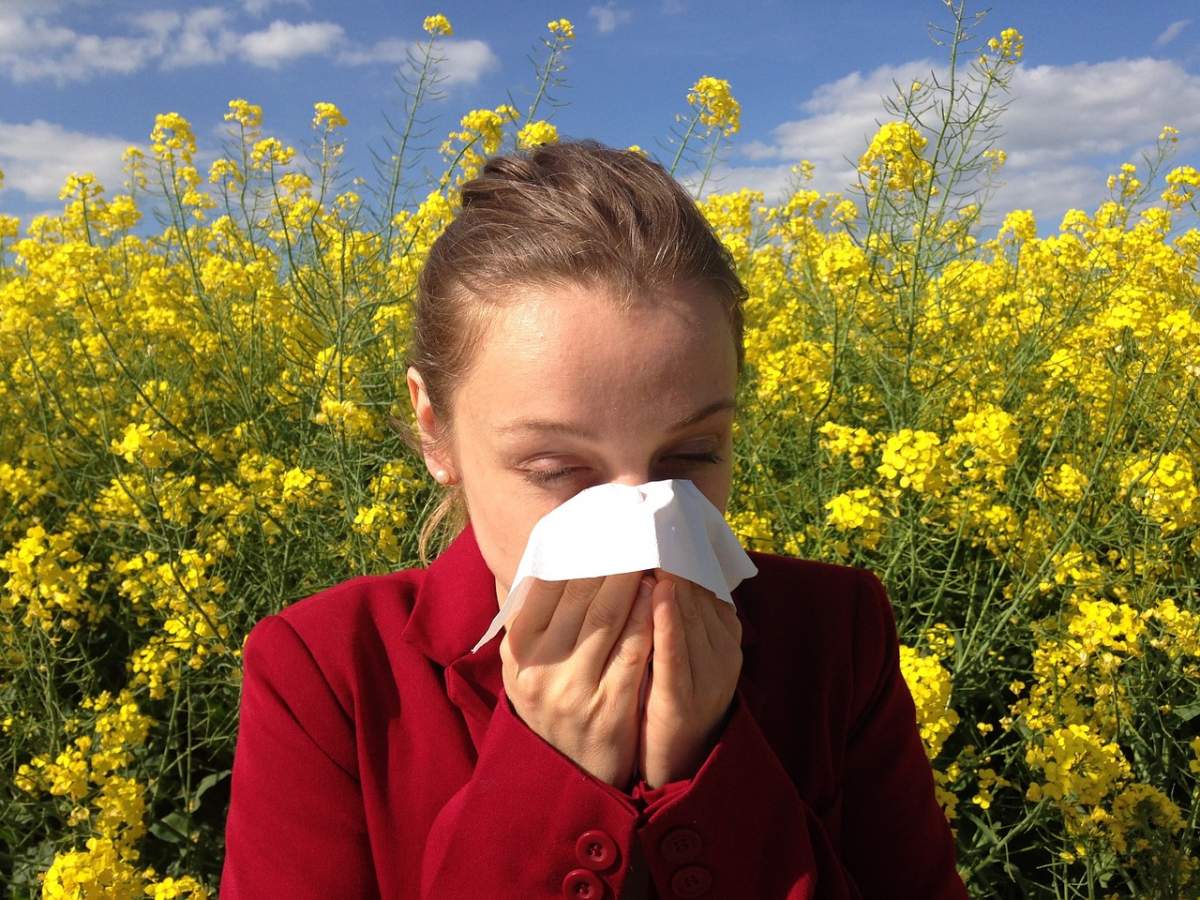 alergia polen mujer