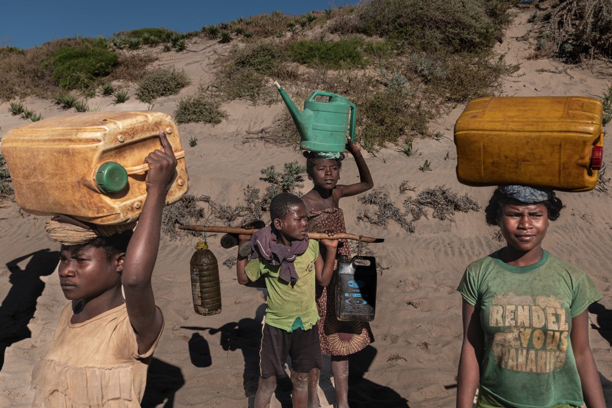 niños sin acceso a agua potable