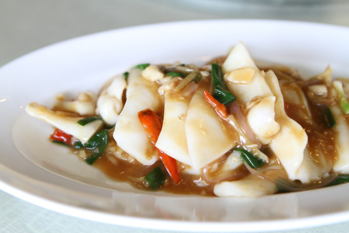calamares cocinados verduras