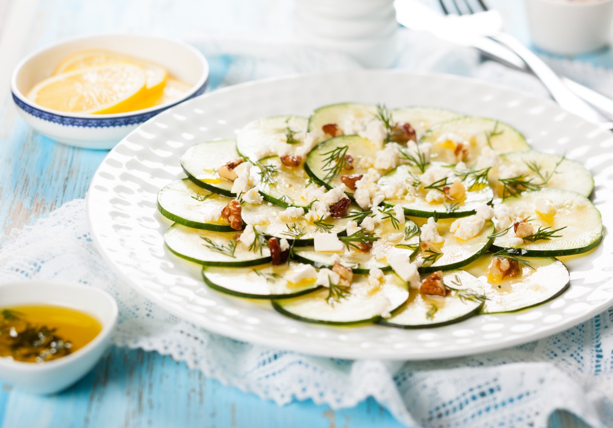 carpaccio de calabacín