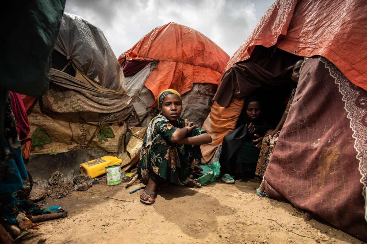 niña refugiada en Somalia