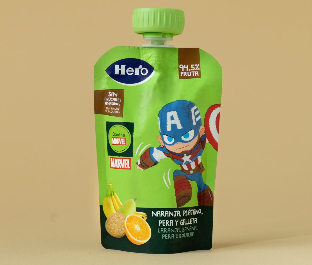 puré de fruta sin azúcar añadido