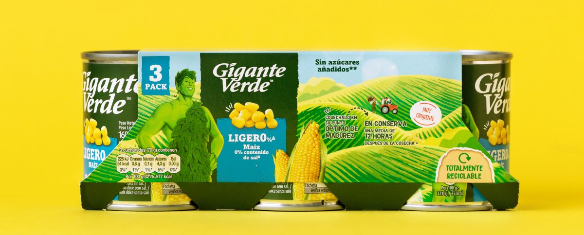 maíz ligero gigante verde