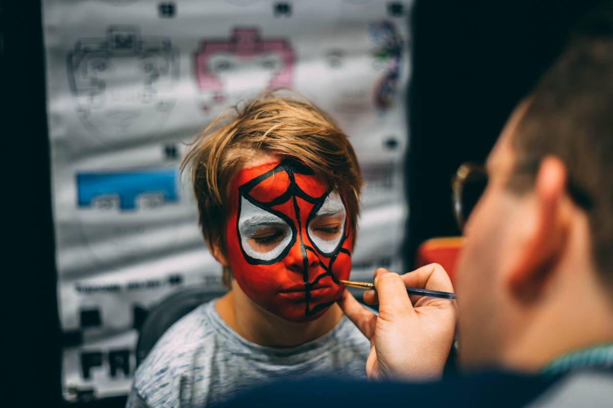 maquillaje infantil spiderman