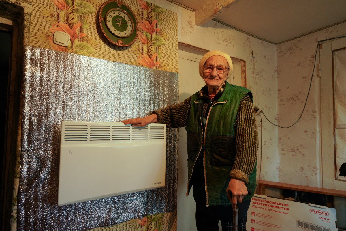 ayuda ACNUR sistema de calefacción