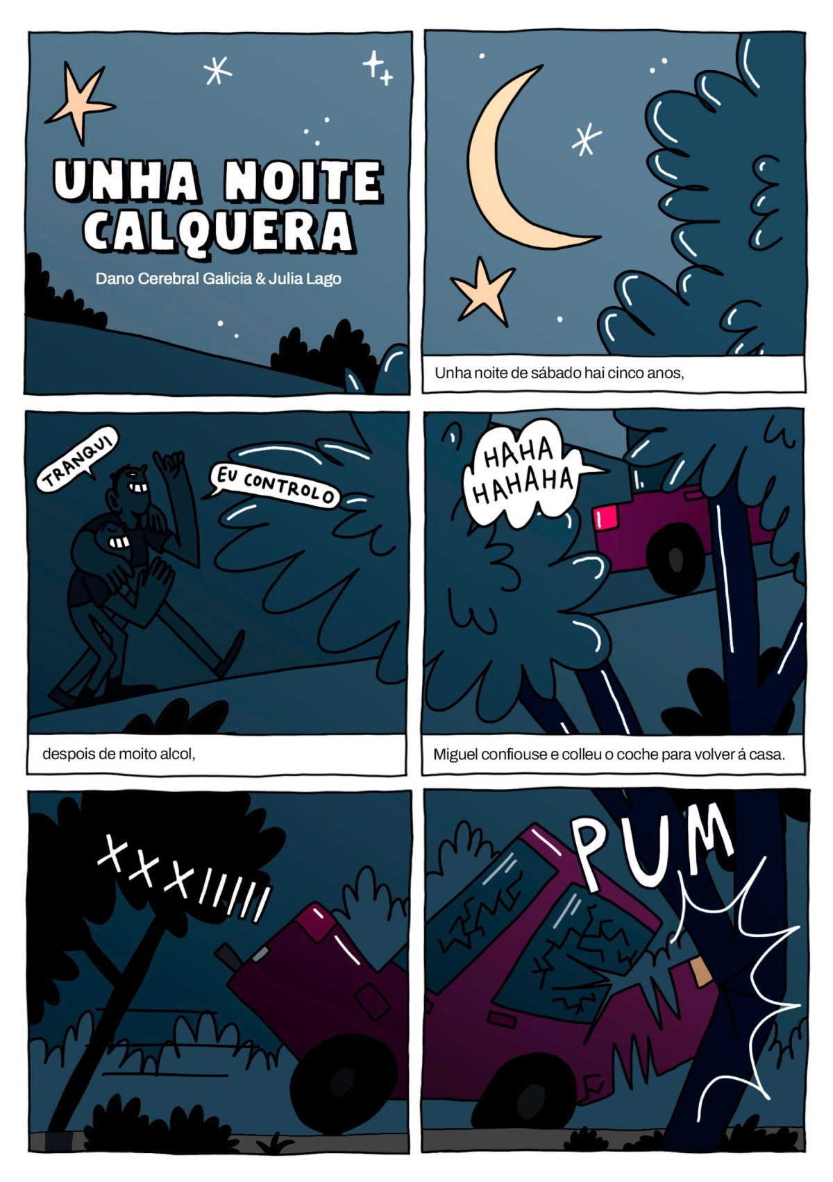 cómic una noche cualquiera