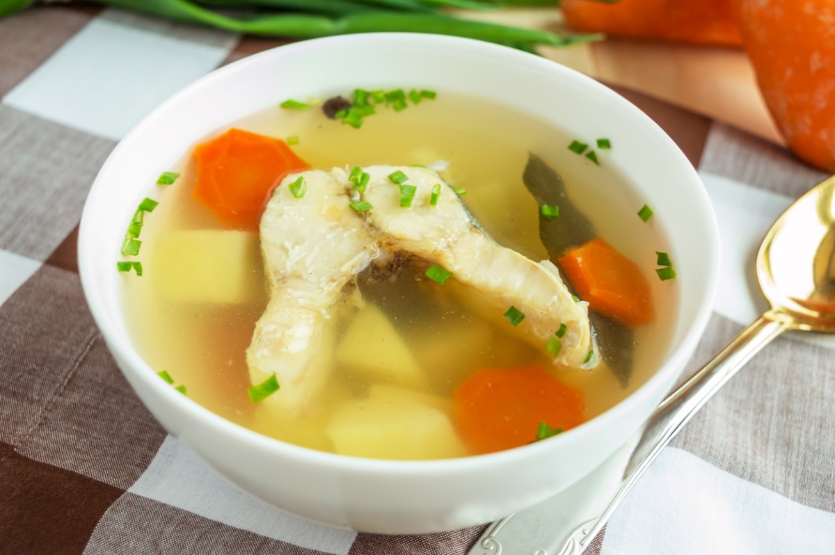 caldo pescado zanahoria
