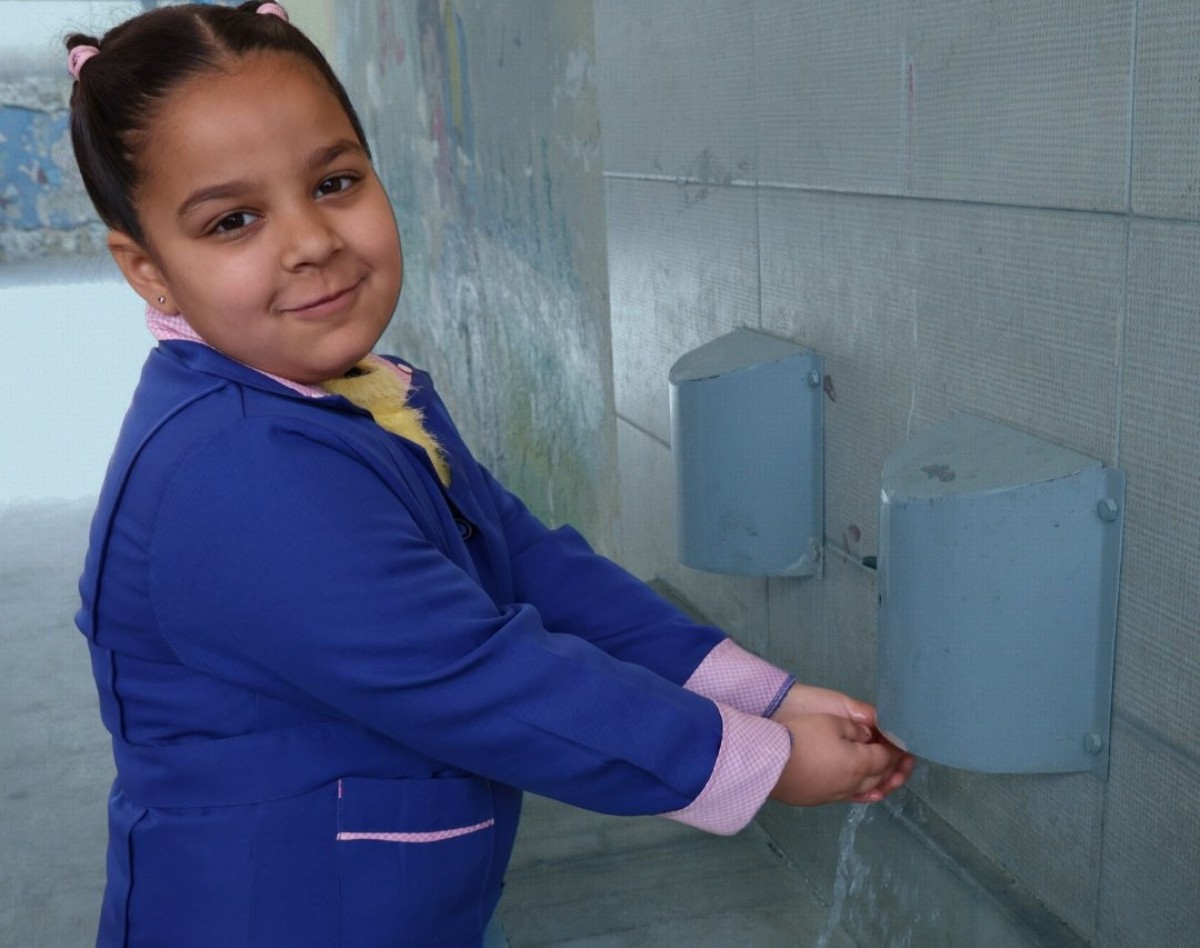 importancia del lavado de manos niños refugiados