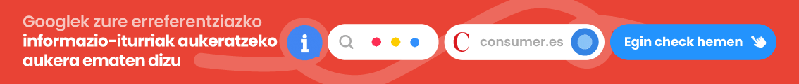 Googlek zure erreferentziazko informazio-iturriak aukeratzeko aukera ematen dizu