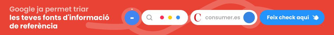 Google ja permet triar les teves fonts d'informació de referència