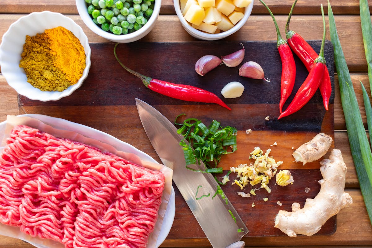 preparado de carne picada