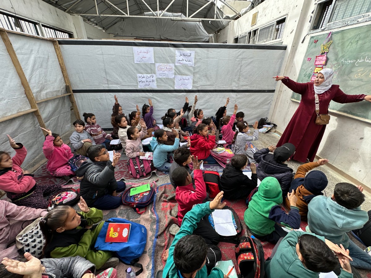 recuperar aulas en Gaza
