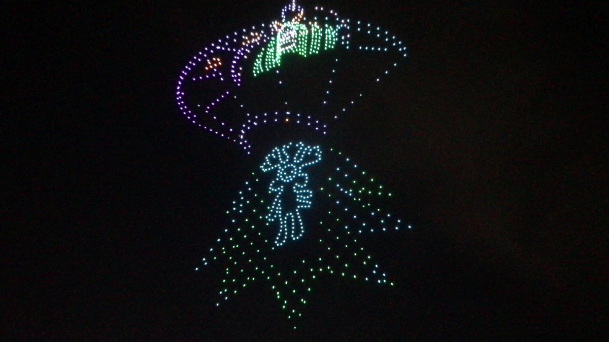 espectaculo de luces con drones