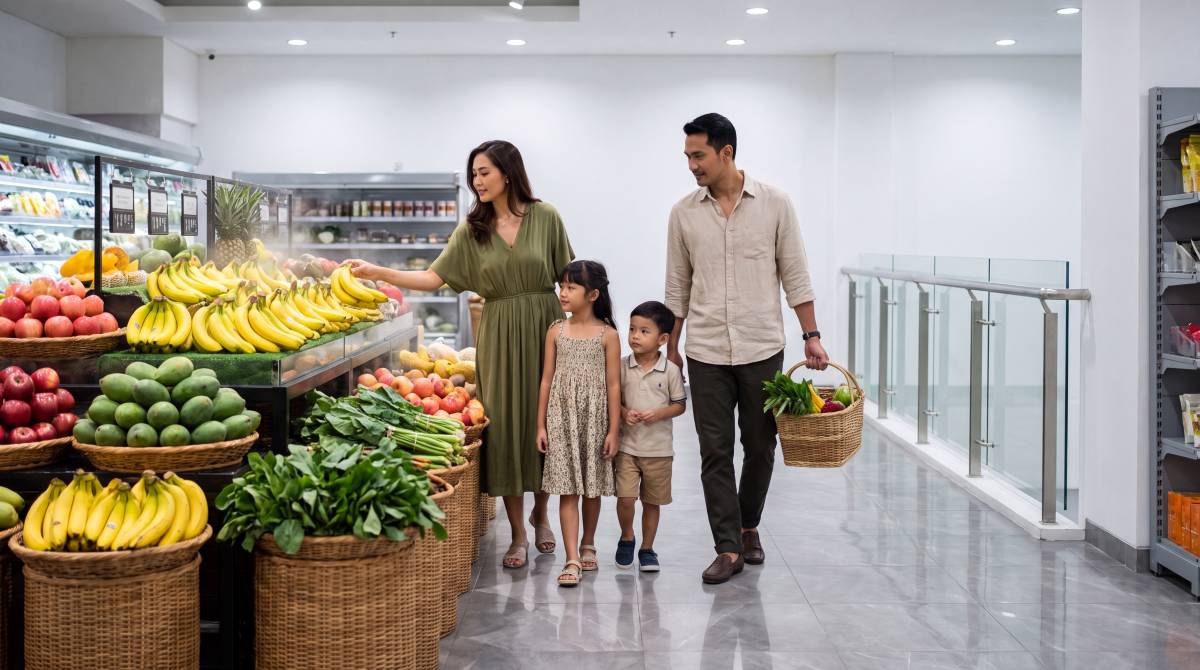 familia supermercado