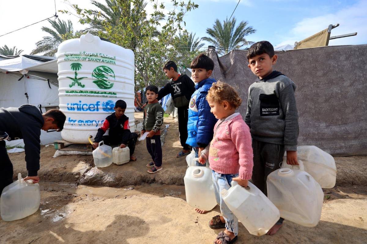 infancia gaza acceso agua