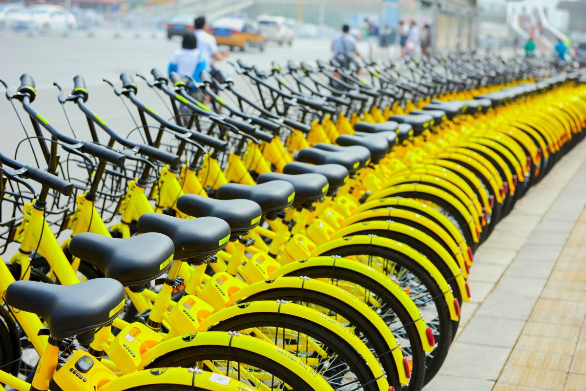 Estación de bici compartida