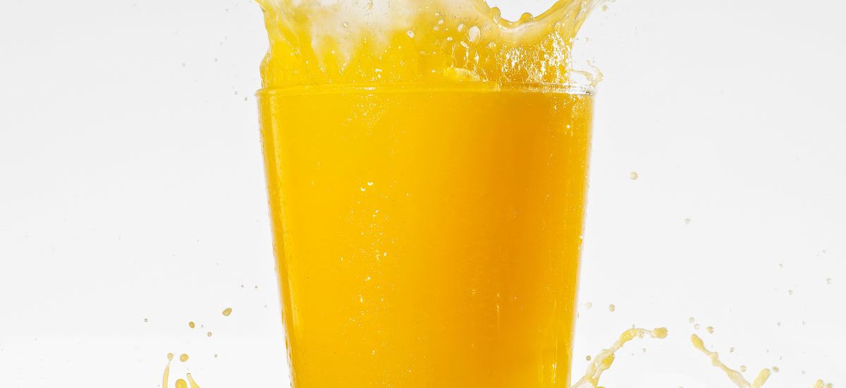 Zumo naranja vaso
