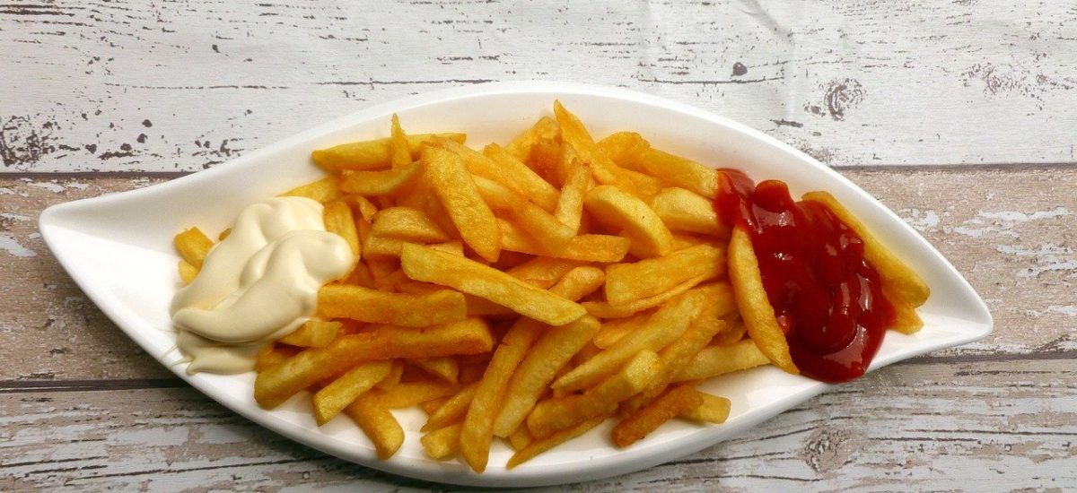 patatas fritas acrimina salsas ketchup mayonesa
