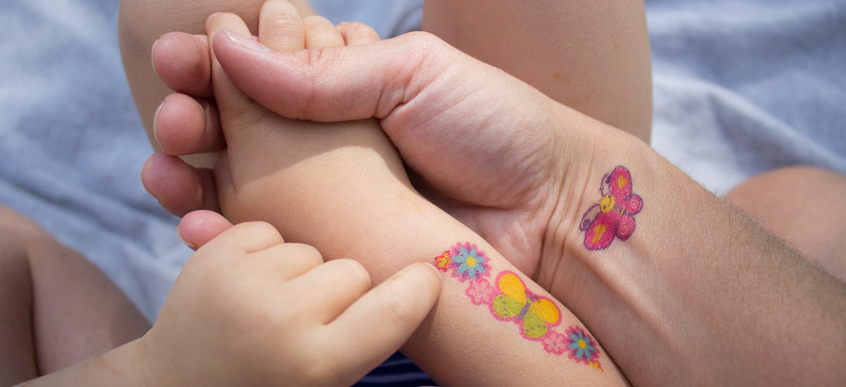 tatuajes temporales adhesivos para niños