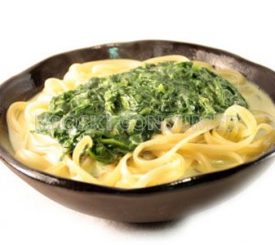 Espaguetis con espinacas