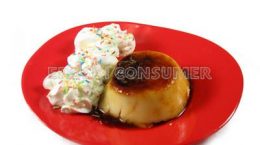 Flan de manzana