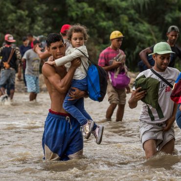 desplazados de Venezuela a Colombia