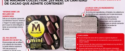 análisis etiquetado helado Magnum