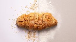 Pan cortado en rebanadas