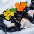 flores tinta de calamar comestible