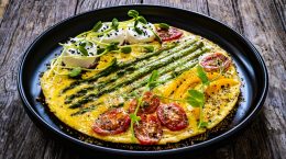 tortilla francesa con vegetales