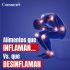alimentos inflamatorios y desinflamatorios