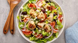 ensalada templada con pollo
