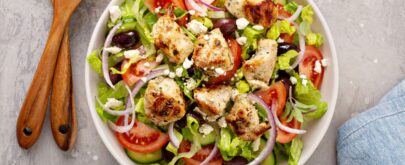 ensalada templada con pollo