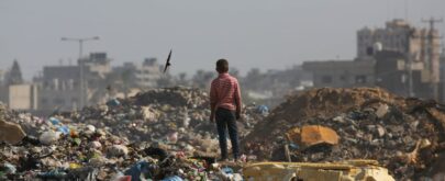 contaminacion de suelos en Gaza