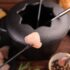 fondue de carne y caldo