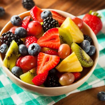 mezclar diferentes frutas