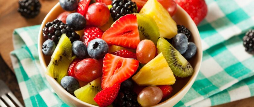 mezclar diferentes frutas