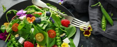 flores comestibles en primavera