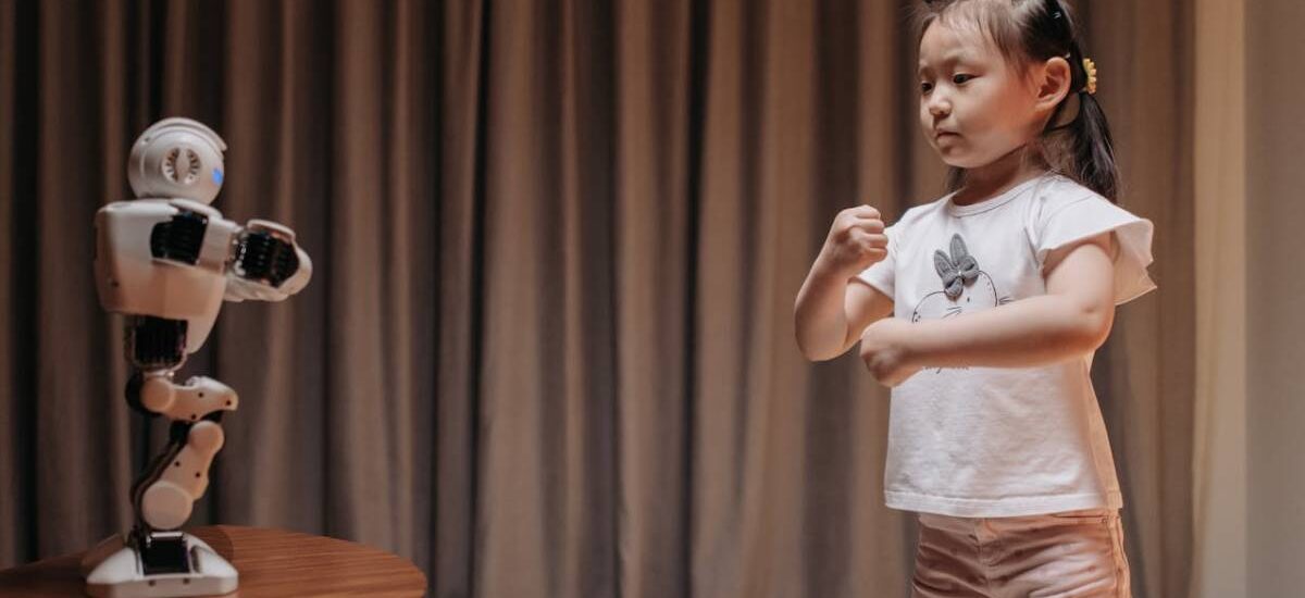 jugando con un robot con ia