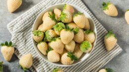sabor de las fresas blancas