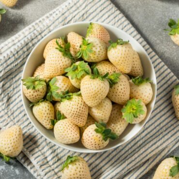 sabor de las fresas blancas