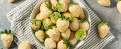 sabor de las fresas blancas