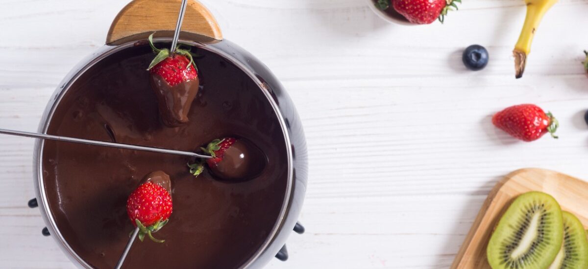fondue-chocolate-frutas fondue de frutas y chocolate