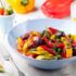 ensalada de pimientos y aceitunas