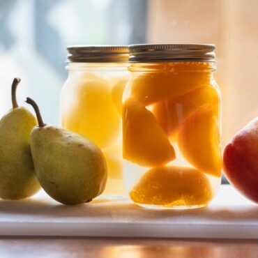 cómo hacer fruta en almíbar casero