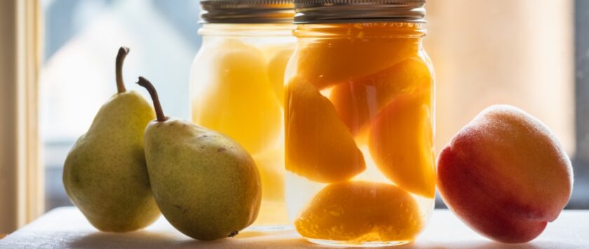 cómo hacer fruta en almíbar casero