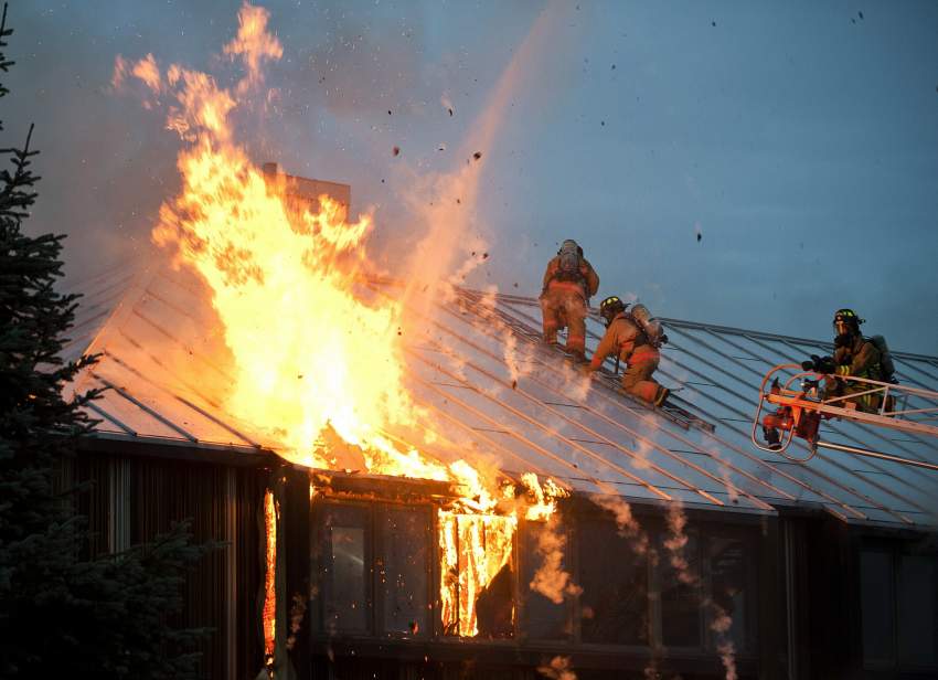 Incendio en casa